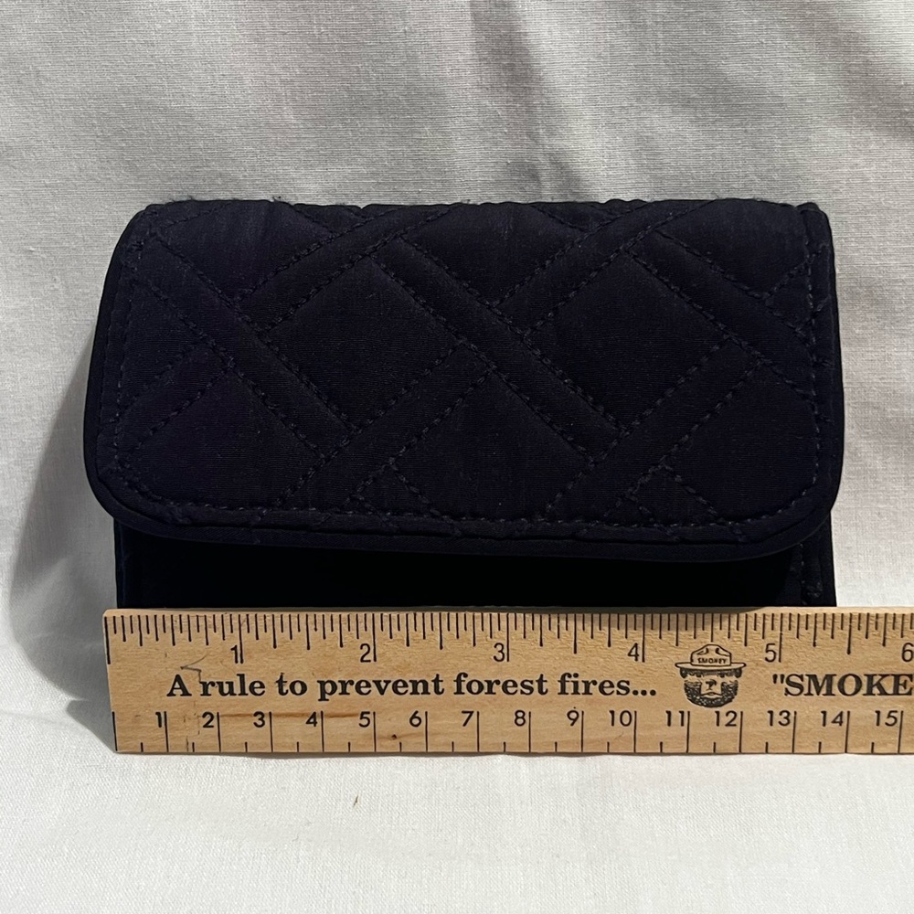 Vera Bradley Classic Navy Quilted Small Wallet